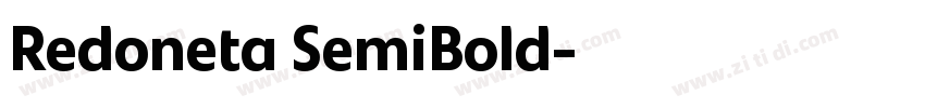Redoneta SemiBold字体转换
